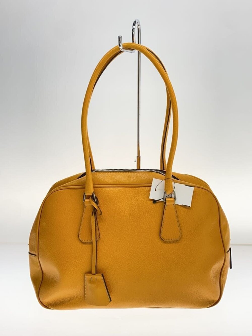 Prada Vitello Daino leather Bauletto bag Yellow